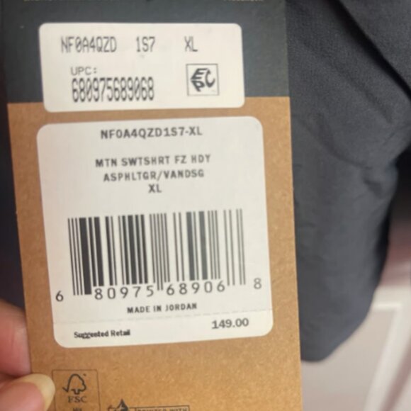 NWT the north face jacket men’s size XL with hoodie - Picture 10 of 10